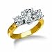 Jewelry : 2 ct dtw 3 stone Anniversary Ring