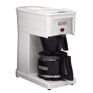 BUNN GRXW Original 10-Cup Home Coffee Brewer, White by Bunn