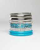Rhinestone Animal Bangle Set