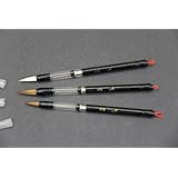 Set of 3 Piston Fill Waterbrush for Sumi or Chinese Painting, Watercolor or Watersoluble Pencils and Crayons