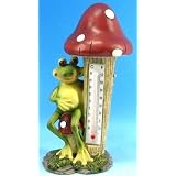 Frog + Mushroom Outside Garden Thermom