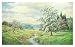 Fruhling in Den Voralpen Landscapes Art Poster Print by C. L.. Freitag, 43x28