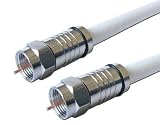 Satix Koaxialkabelset mit 2 F-Kompressionssteckern, 3 fach, 110dB, 10 m