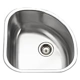Houzer CST-1212-1 Club 14-by-14-Inch Stainless Steel Corner Bar Sink