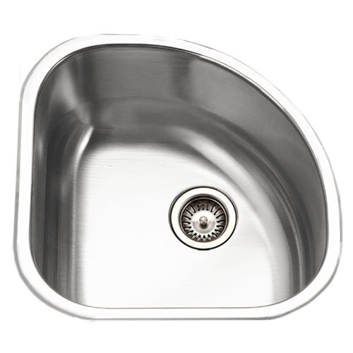 Houzer CST-1212-1 Club 14-by-14-Inch Stainless Steel Corner Bar Sink