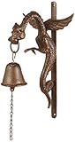 Design Toscano Florentine Dragon Gothic Iron Doorbell, Bronze