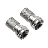 Hama F-Stecker 5,4 mm, 2 St., schraubbar