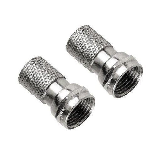 Hama F-Stecker 5,4 mm, 2 St., schraubbar