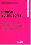 [Actes du colloque] Divorce 20 ans apr�s
