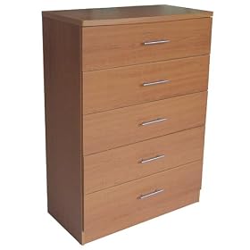 5-Drawer Chest - Cherry Finish