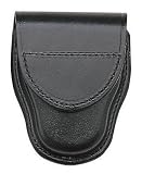 New Bianchi Model 35P Handcuff Case Basket Black Brass Snap Holds Cuffs Securely & Quietly