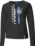 Tampa Bay Lightning -Black- Junior's Astronomy Split Neck Top