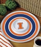 Illinois Fighting Illini 14 Melamine Chip and Dip
