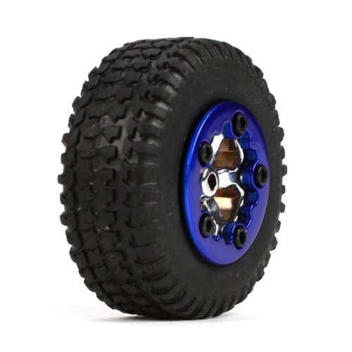 Losi B1592 Tires Mounted Blue (4): Micro SCT