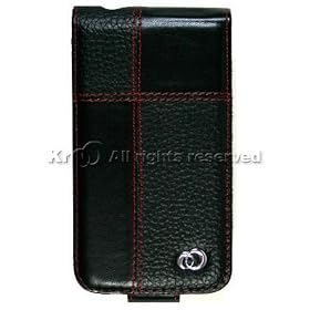 Black Wallet Cover Case for Apple iphone 3G With Flip Front Cover And Belt Clip