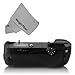 Vivitar MB-D14 Battery Grip for Nikon D610 D600 DSLR Cameras (Nikon MB-D14 Replacement) + MagicFiber Microfiber Lens Cleaning Cloth