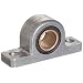 Spyraflo PB1-500-B SAE-840 Oil Impregnated Bronze Bearing Pillow Block, 2 Bolt Holes, 0.50" Bore Diameter, Aluminum, Inch