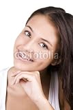 Wallmonkeys Peel and Stick Wall Decals – Happy Teen with Braces – 24″H x 16″W Removable Graphic