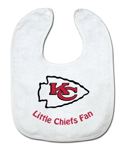 NFL Kansas City Chiefs White Snap Bib with Team Logo