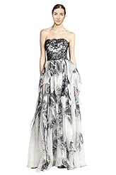 Print: Floral Print  
Material: Cotton /Nylon /Organza /Polyester /Silk 
Shoulder: Strapless  
Embellishments: Embroidered  Lined  Ruffles  
Size Category: Adult 
Dry Clean