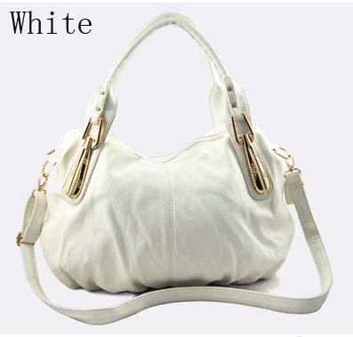 Smooth faux leather construction reveals the sportier side of this elegant handbag that Smooth faux leather construction reveals the sportier side of this elegant handbag that