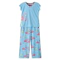 Girls' Nick & Nora® Short-sleeve Flamingos Pajama Set - Blue
