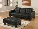 Central Park Convertible Sofa-Black