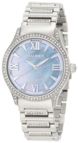 Haurex Italy Women's XS336DBM Preziosa Blue Mother-Of-Pearl Watch