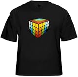 MEGA 3D Rave Cube Sound Reactive Equalizer T-Shirt #12