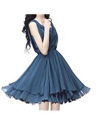 Summer Full-Skirt Brocade/Polyester/Silk/Knit  Dress