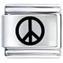 Peace Symbol Italian Charms
