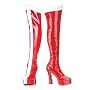 Women's Electra-2090, 5" Over-Knee" Wonder Woman" Platform Boot