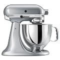 KitchenAid KSM150PSMC Artisan 5-Quart Stand Mixer, Metallic Chrome