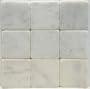 Bianco Carrara White 4 X 4 Tumbled Marble Tile