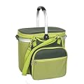 Confidence Camping Picnic Basket Hamper Green Inc Plates, Cutlery, Accs