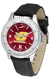 Central Michigan Chippewas Suntime Competitor Leather Anochrome Mens NCAA Watch