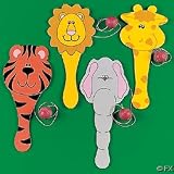 12 Zoo Animal Shape Paddleball Games