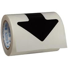 Brady ToughStripe Nonabrasive Direction Arrows Floor Marking Tape