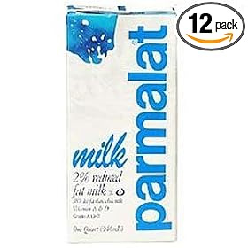 Parmalat Milk 2% Fat Quart, 32-Ounce (Pack of 12)