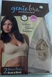 Genie Bra / Size Large (2-pack: 1 Nude & 1 Black)