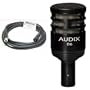 Audix D6 D-6 Dynamic Kick Drum Microphone Bundle