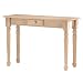 Unfinished Console Table with Drawer