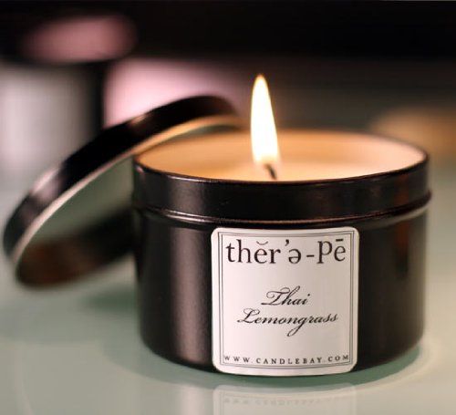Therepe Black Soy Tin Candles - 7 oz (Gardenia)