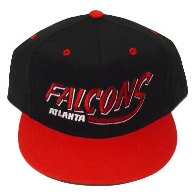 NFL ATLANTA FALCONS RED BLK OLD SCHOOL SNAPBACK CAP HAT