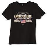 American Biker Motcycle - Motorcycle Women's Cut T-Shirt