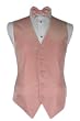 Tuxedo Vest - Venetian Collection Coral with Coordinating Bowtie