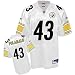 Reebok Pittsburgh Steelers Troy Polamalu Replica White Jersey