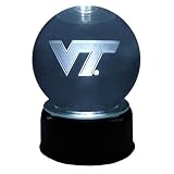 VirginiaTech Official Logo Laser-Etched Musical Crystal Ball