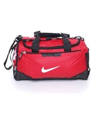 NIKE Team Training Max Air Small Duffel Bag, Red/Black/White