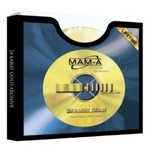 MAM-A DVD-R Sleeve Pack 5 Gold Archive DVD-Rs in Paper Sleeves